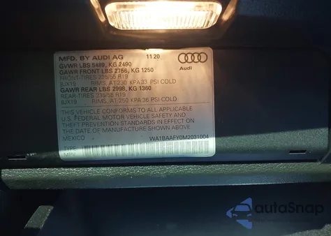 2021 Audi Q5 Premium Plus 45 Tfsi Quattro S Tronic from USA, damaged, VIN WA1BAAFY0M2031004